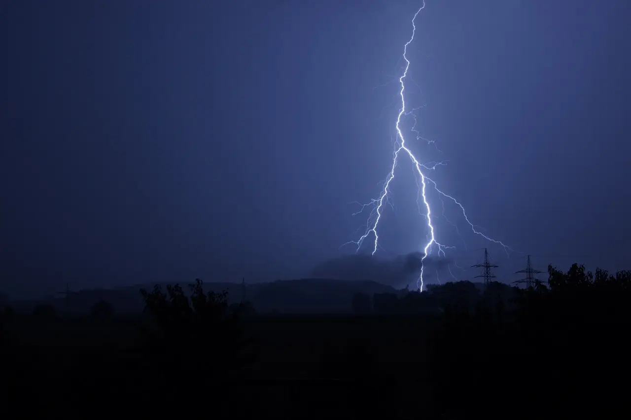 Camping in a thunderstorm